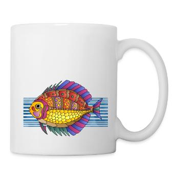 Poisson - Mug blanc - blanc - Droite