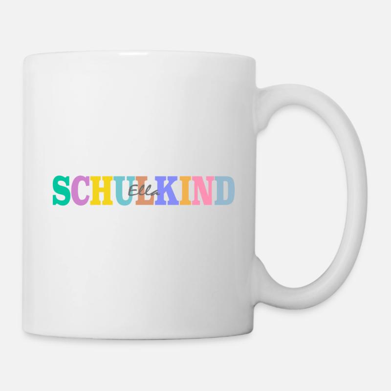 Schulkind mit Ella - Tasse - Weiß