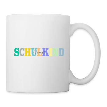 Schulkind mit Henri - Tasse - Weiß - Rechts