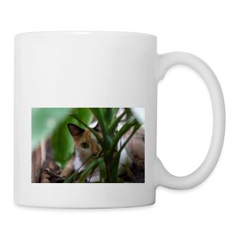 le chat au doux regard - Mug blanc - blanc - Droite