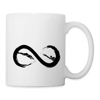 Infinity-Schwimmen - Tasse - Weiß - Rechts