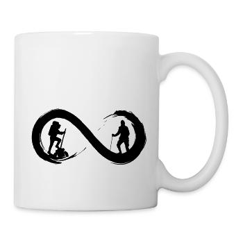 Wandern bis ins Unendliche - Tasse - Weiß - Rechts