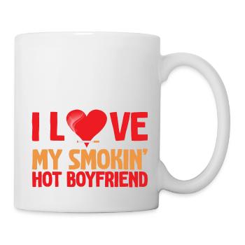 I Love My Smokin' Hot Boyfriend 4 - Tasse - Weiß - Rechts