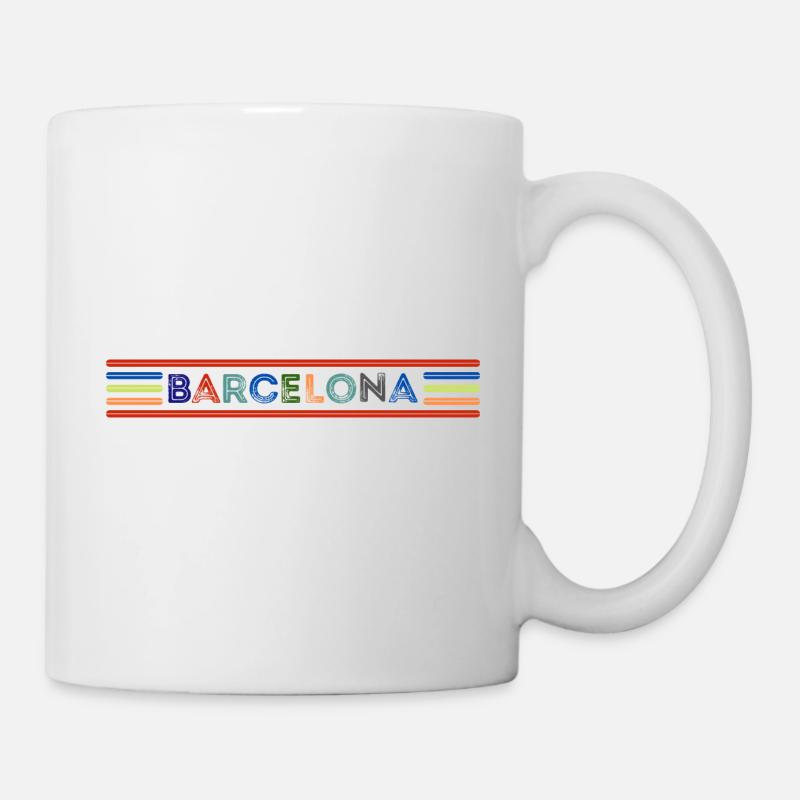 Barcelona - Mug - white