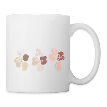 Silhouettes florales - Mug blanc - blanc - Droite