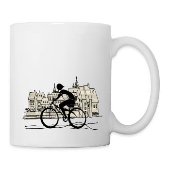 Cycliste - Mug blanc - blanc - Droite