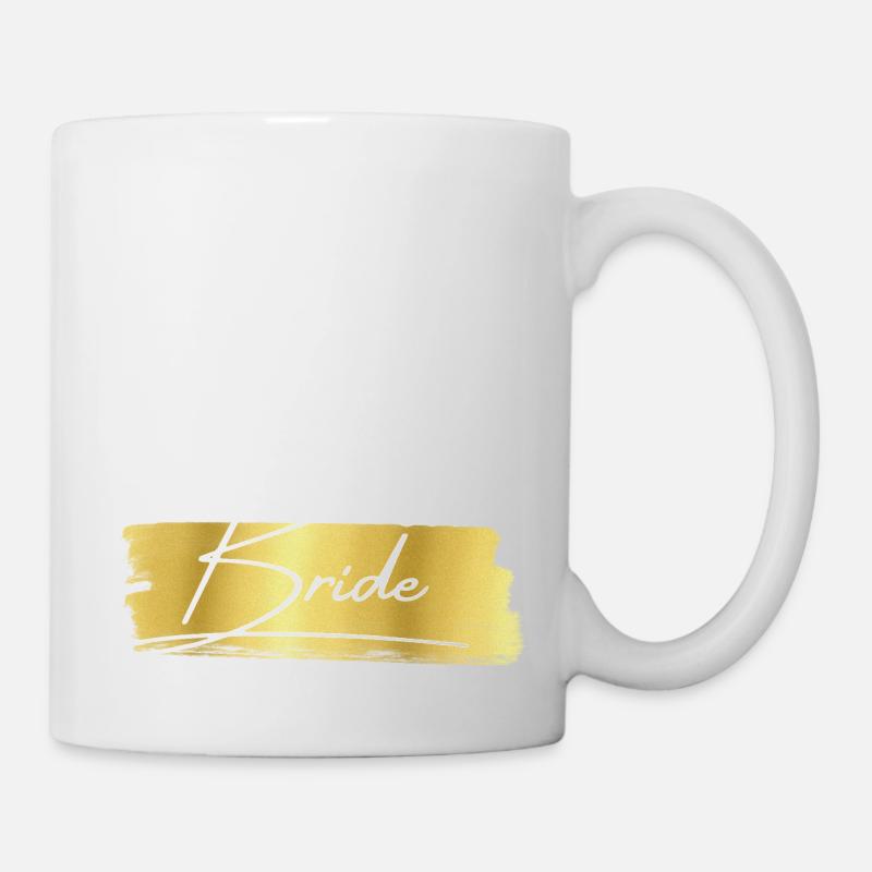 Team bride gold-team de la mariée - Mug blanc - blanc