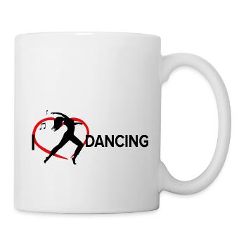 Danse Musique de danse - Mug blanc - blanc - Droite