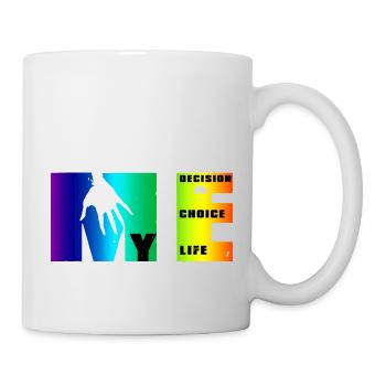 Manifeste de moi: choix, décision, vie - Mug blanc - blanc - Droite