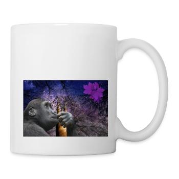 Affe. - Tasse - Weiß - Rechts