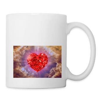 God's heart. - Mug - white - Right