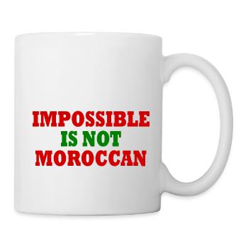 impossible is not moroccan - maroc - Mug blanc - blanc - Droite