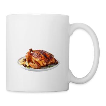 Fried pterosaur on the plate - Mug - white - Right