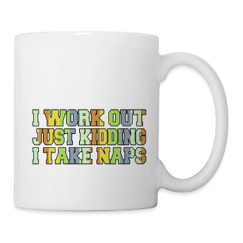 Dictons drôle geek barbells churrascada à l’extérieur - Mug blanc - blanc - Droite