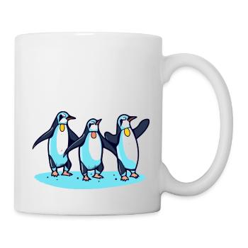 Penguins celebrate - Mug - white - Right