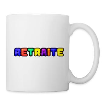 RETRAITE. RETRAITE. RETRAITEE. RETRAITE - Mug blanc - blanc - Droite