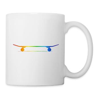 skateboard sk8 rainbow-grind SKATE skateboarder - Tasse - Weiß - Rechts