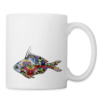 Poisson - Mug blanc - blanc - Droite