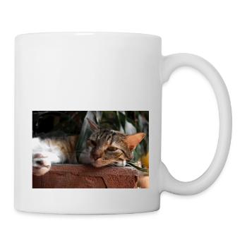 Die Katze - Tasse - Weiß - Rechts