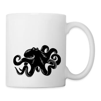 Meerestiere - Tasse - Weiß - Rechts