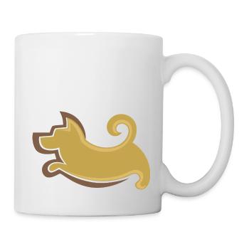 Hund - Tasse - Weiß - Rechts