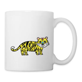 Wildtiere - Tasse - Weiß - Rechts