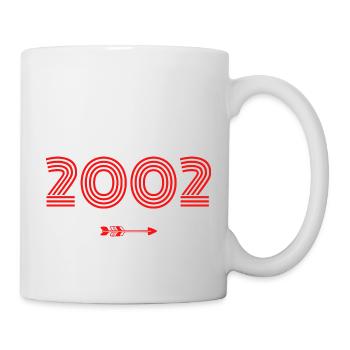 Né en 2002 - Mug blanc - blanc - Droite