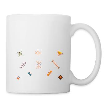 design berbère - Mug blanc - blanc - Droite