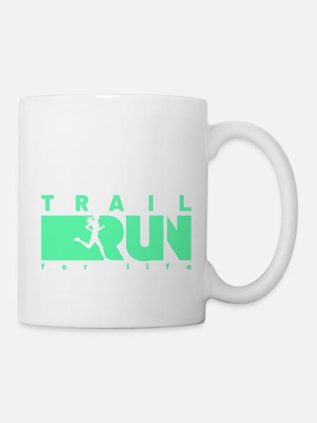 TRAIL RUN for life - Tasse - Weiß
