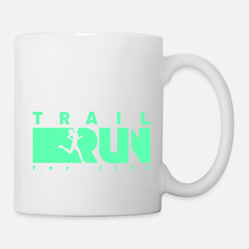 TRAIL RUN for life - Tasse - Weiß