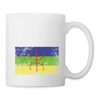 design original drapeau amazigh - Mug blanc - blanc - Droite