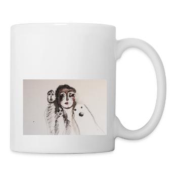 mädchen grusel - Tasse - Weiß - Rechts