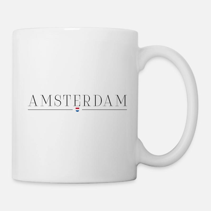 Meet me in Amsterdam Netherlands - Tasse - Weiß