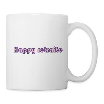RETRAITE. RETRAITE. RETRAITEE. SENIOR. MAMIE. PAPY - Mug blanc - blanc - Droite