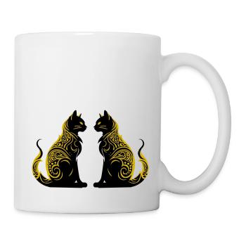 cats - Tasse - Weiß - Rechts