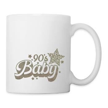 90er Jahre Niedlich 80er Jahre Retro Vintage Lustig Cool Nostalgie - Tasse - Weiß - Rechts