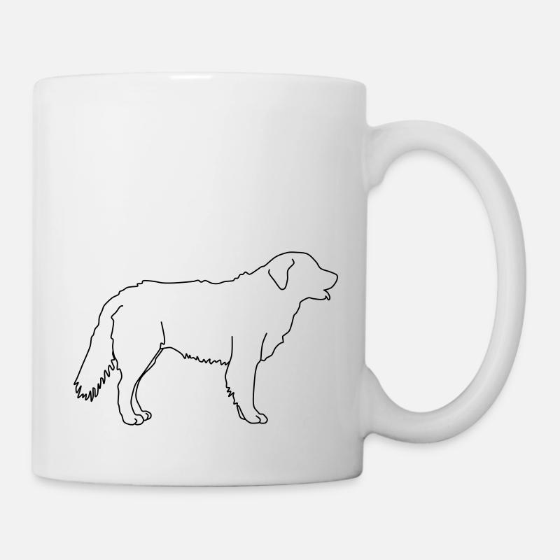 Golden Retriever Lineart 1 - Mug - white