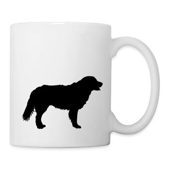 golden retriever schattenriss 1 - Tasse - Weiß - Rechts