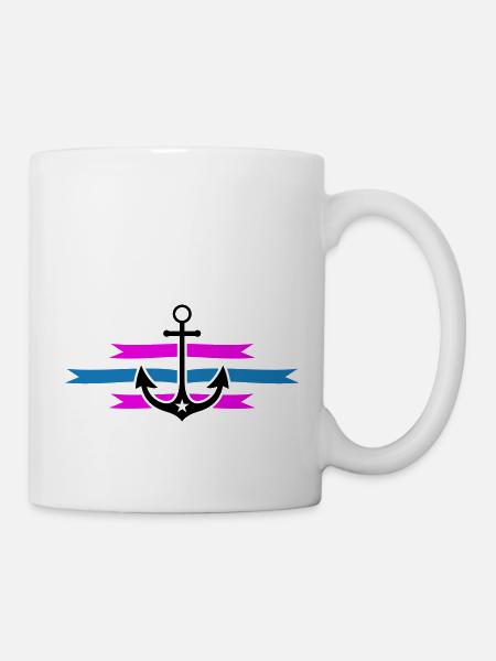 anker - Tasse - Weiß
