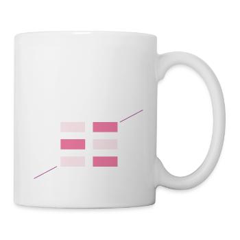 Terre rose moderne et stylé - Mug blanc - blanc - Droite