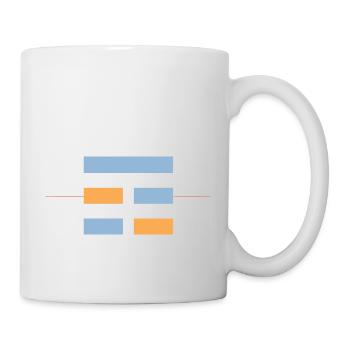 Mountain bleu peaceful khaki - Mug blanc - blanc - Droite