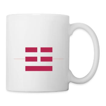 Thunder Magenta minimalistisch, modern und stilvoll - Tasse - Weiß - Rechts