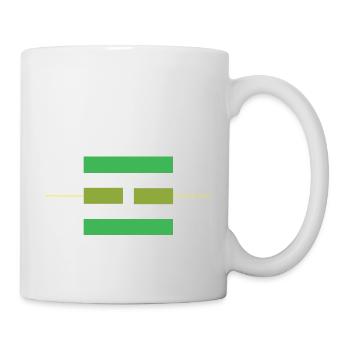 Green Fire minimalist modern and stylish - Mug blanc - blanc - Droite