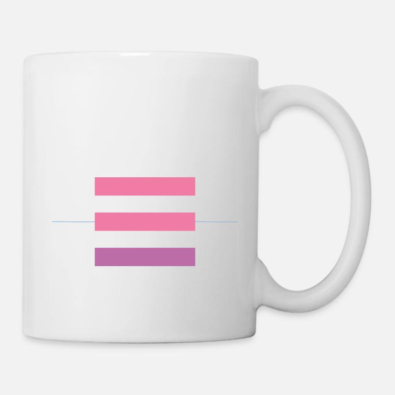 Modern and stylish minimalist pink heaven - Mug - white