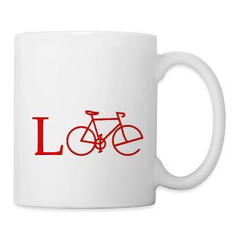 cyclist cycling bmx bike sport mountain biking hobby - Mug - white - Right