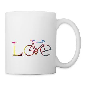 cyclist cycling bmx bike sport mountain biking hobby - Mug - white - Right