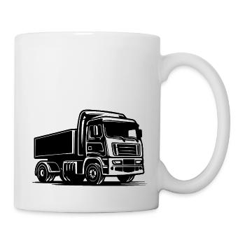 Camionneur Camion Camion - Mug blanc - blanc - Droite