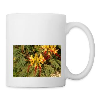 Paradiesvogel Erythrostemon gilliesii - Tasse - Weiß - Rechts