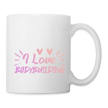 I love bodybuilding - Mug - white - Right