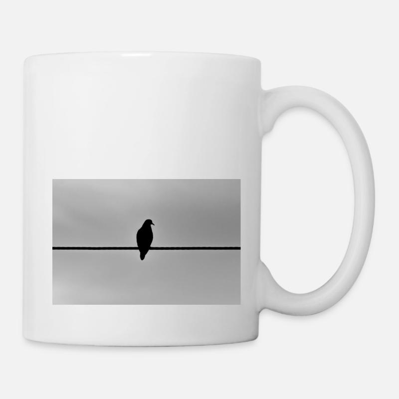 Die Taube - Tasse - Weiß